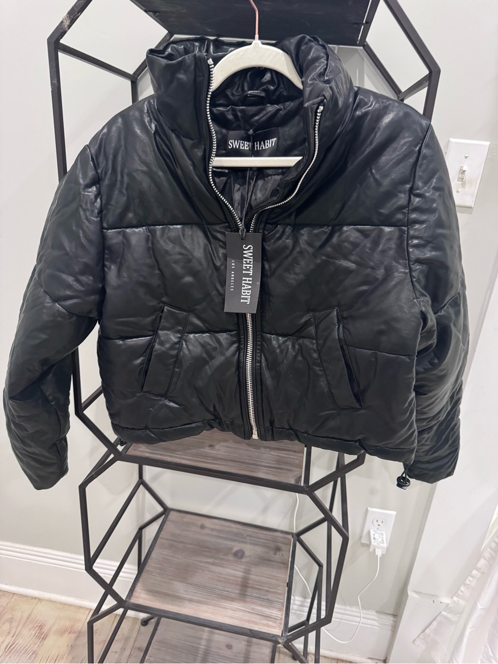 Black Puffer Jacket for Women